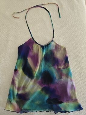 Multi-Color Halter Neck Cami Top